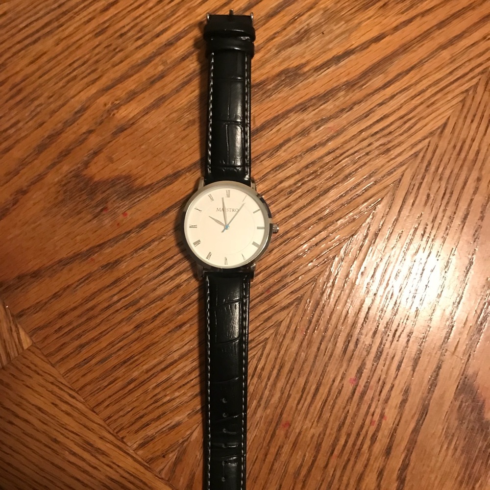 Maestro men’s watch black/silver